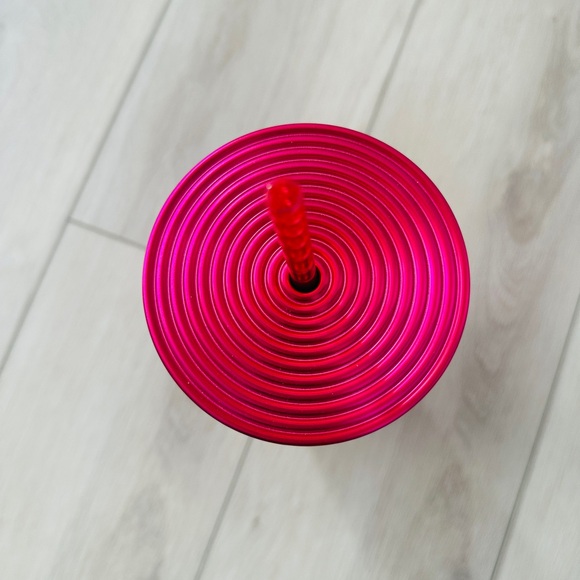 Starbucks Pleated Venti Red & Pink Ombré Cold Cup Tumbler, 24oz. - Picture 3 of 5